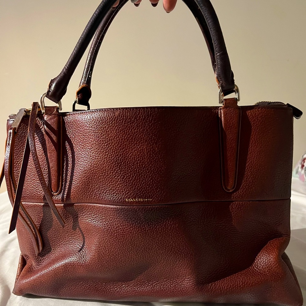 Coach soft pebble leather tote